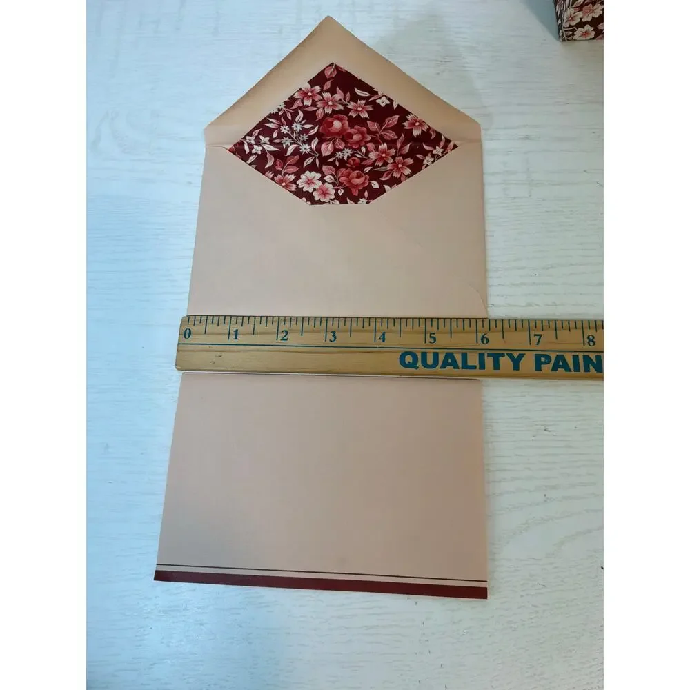 Vintage Waverley Floral Stationery Set with Reusable Box